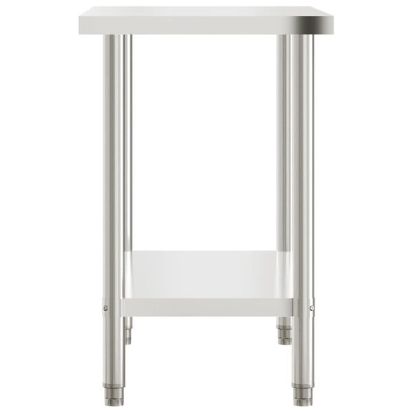 vidaXL Kuchyňský pracovní stůl 110 x 55 x 85 cm nerezová ocel