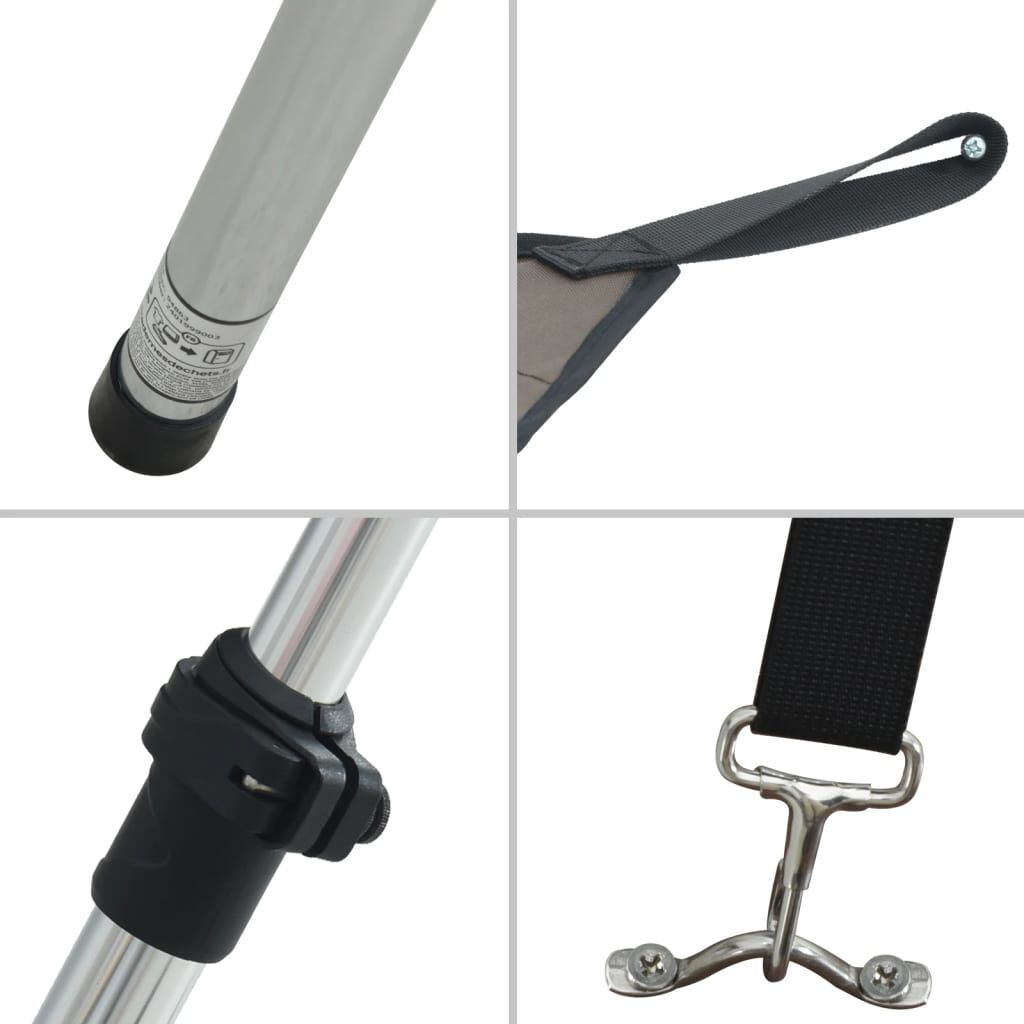 vidaXL Sada nástavce na t-top stříšku antracit 170x170x(113–182,5) cm