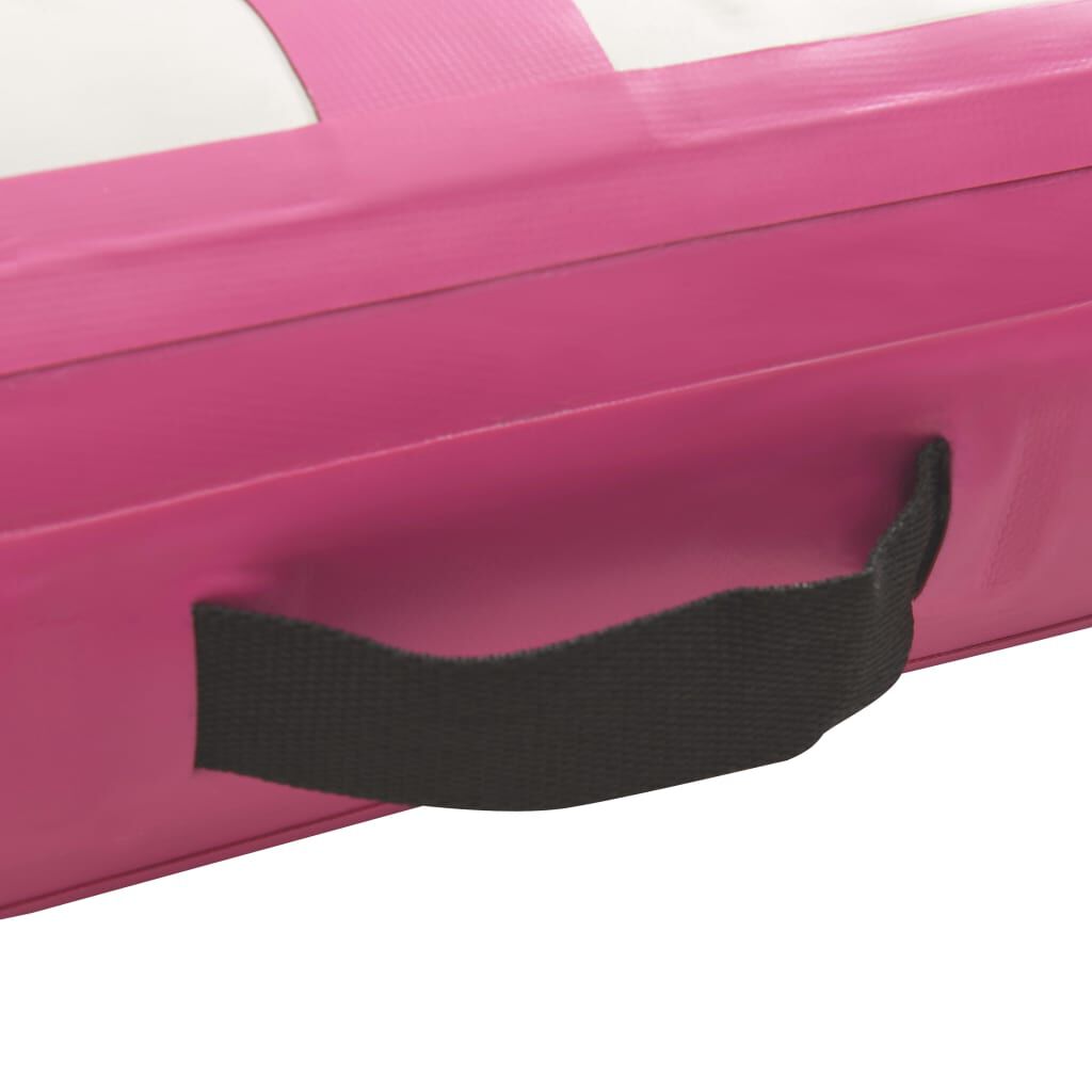 vidaXL Nafukovací žíněnka s pumpou 60 x 100 x 10 cm PVC růžová