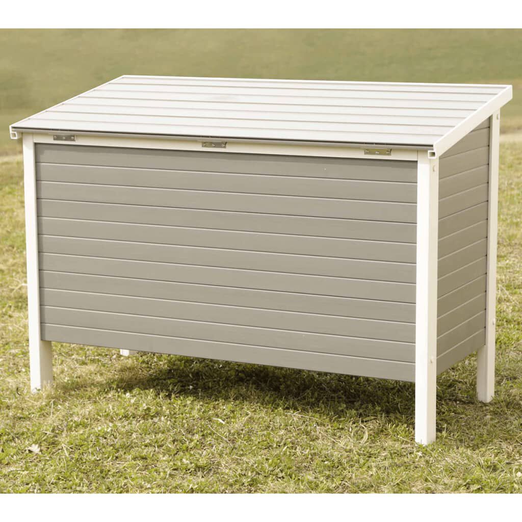 Kerbl ECO králíkárna Samy plast 116 x 57 x 82 cm šedá a bílá