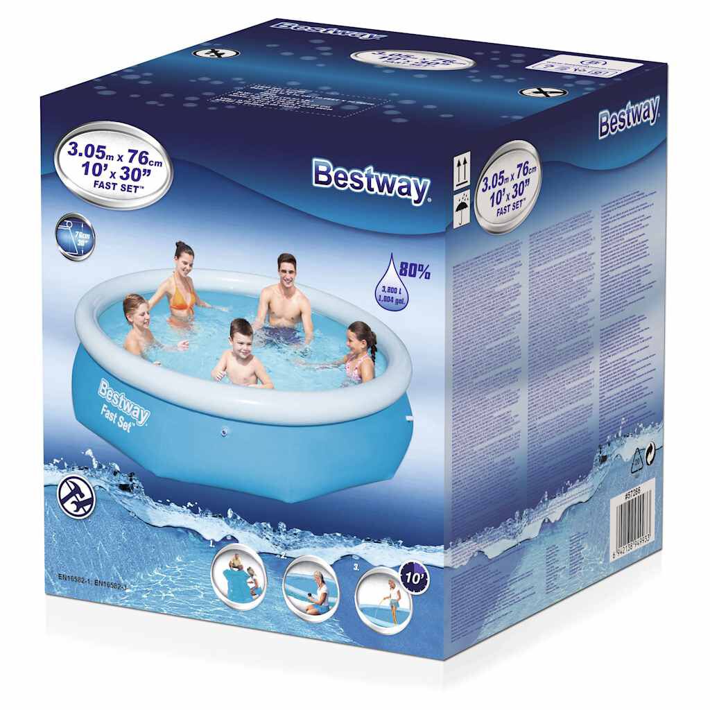 Bestway Fast Set Nafukovací bazén kruhový 305 x 76 cm 57266