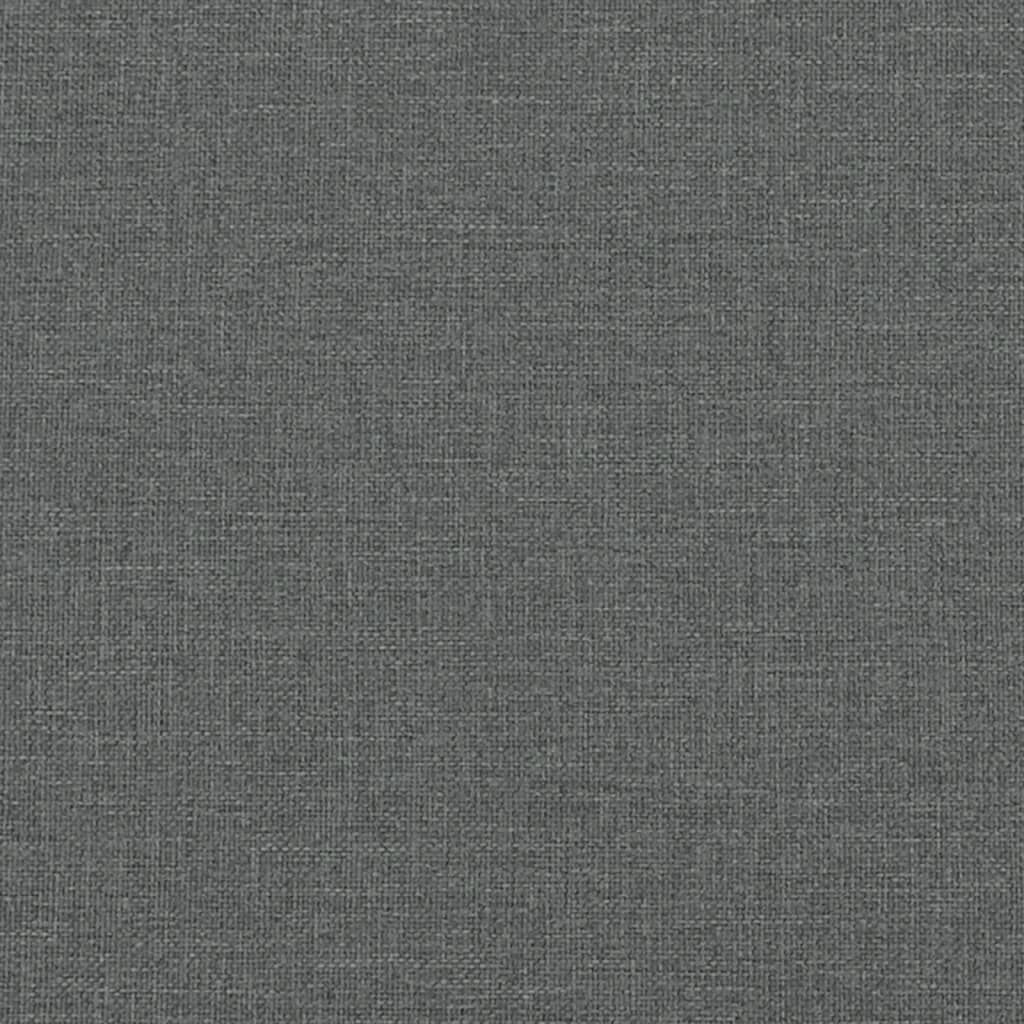 vidaXL Rám postele bez matrace tmavě šedá 80 x 200 cm textil