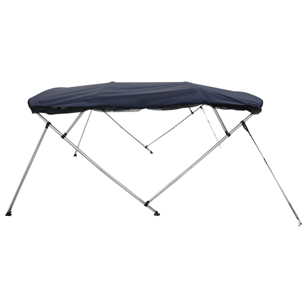 vidaXL Bimini stříška se 4 oblouky a bočnicemi 243x(170–182)x137 cm