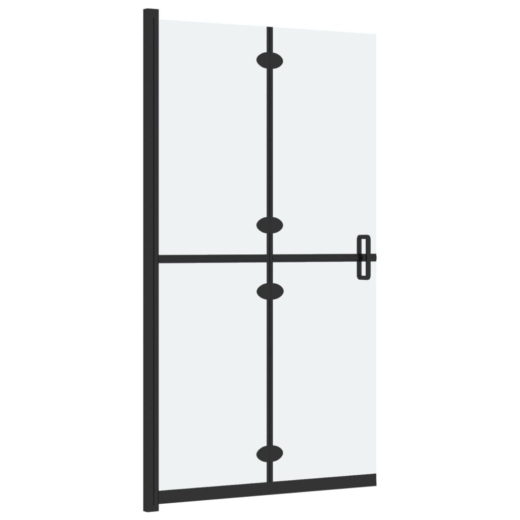 vidaXL Skládací sprchová zástěna mléčné ESG sklo 80 x 190 cm