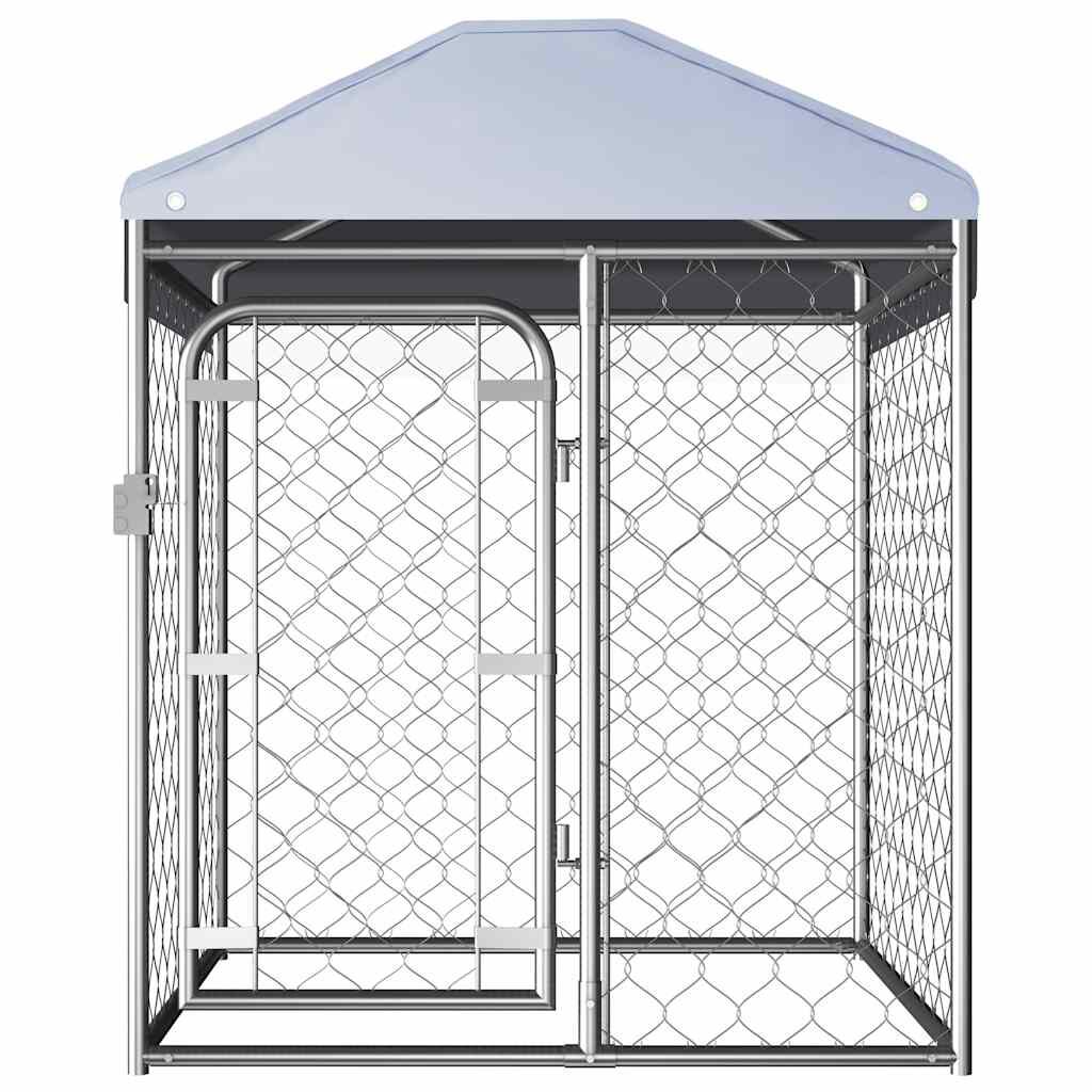 vidaXL Venkovní psí kotec se střechou 100 x 100 x 125 cm