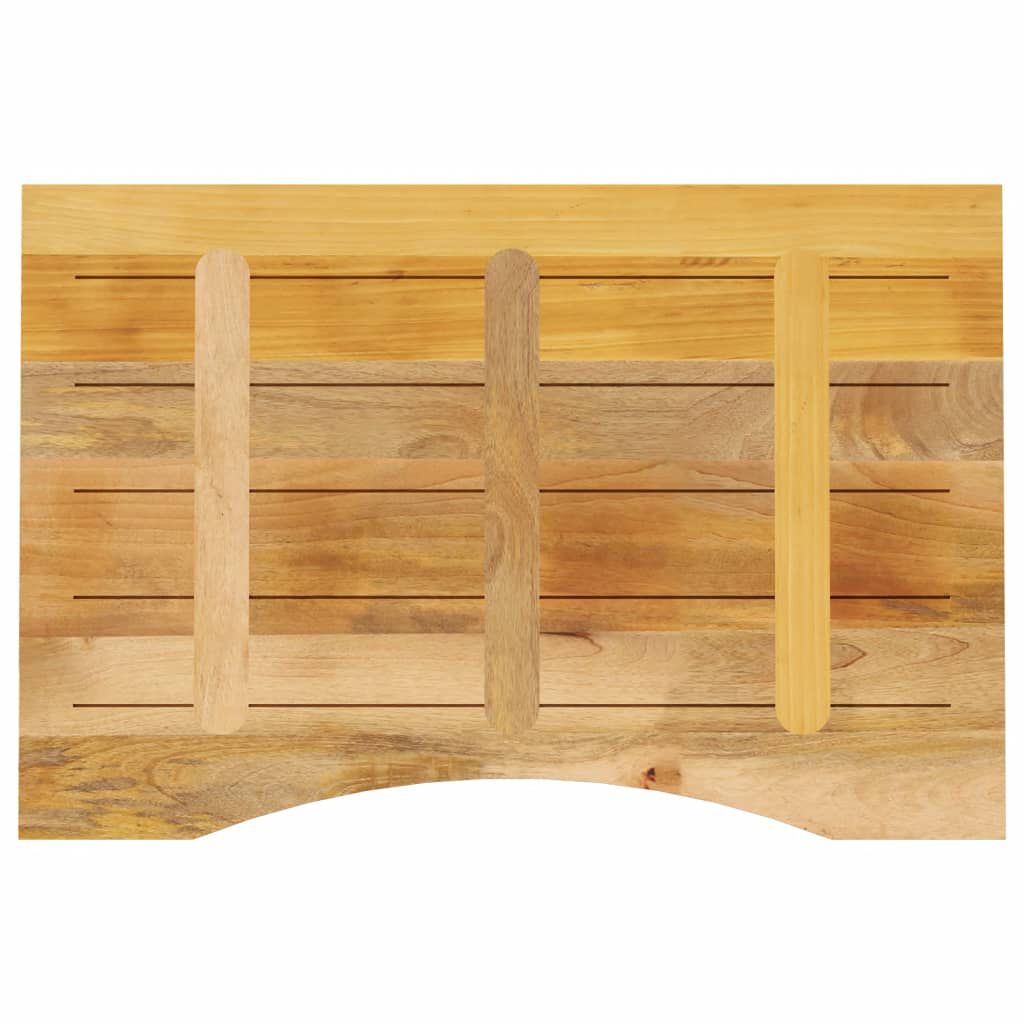 vidaXL Stolní deska s výřezem 90 x 60 x 2,5 cm masivní hrubý mangovník