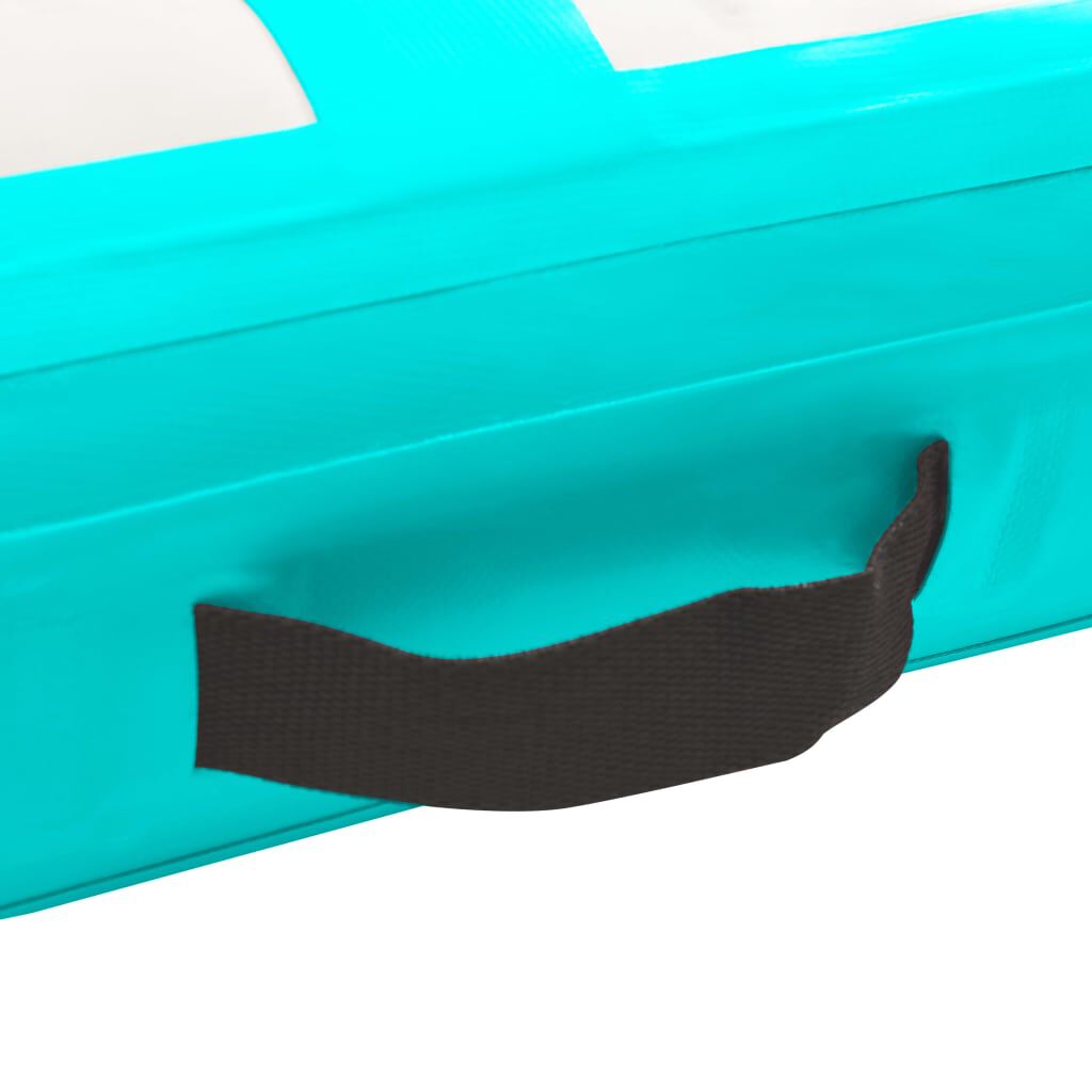 vidaXL Nafukovací žíněnka s pumpou 60 x 100 x 10 cm PVC zelená