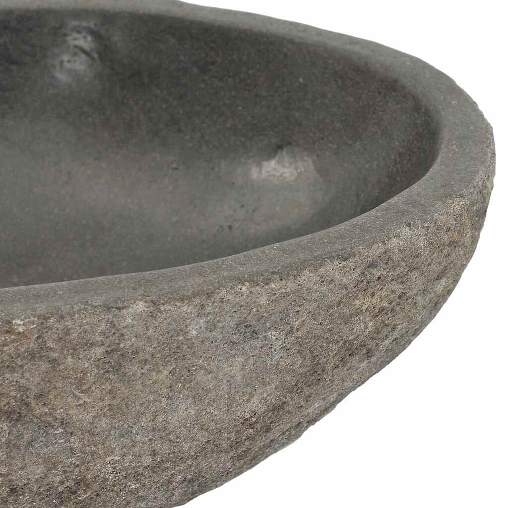 vidaXL Umyvadlo říční kámen oválné (29–38) x (24–31) cm
