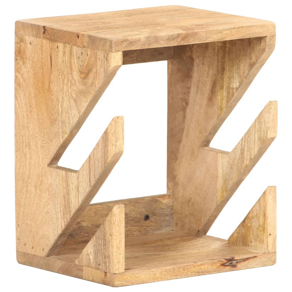 vidaXL Nástěnný držák na skateboard 25 x 20 x 30 cm masivní mangovník