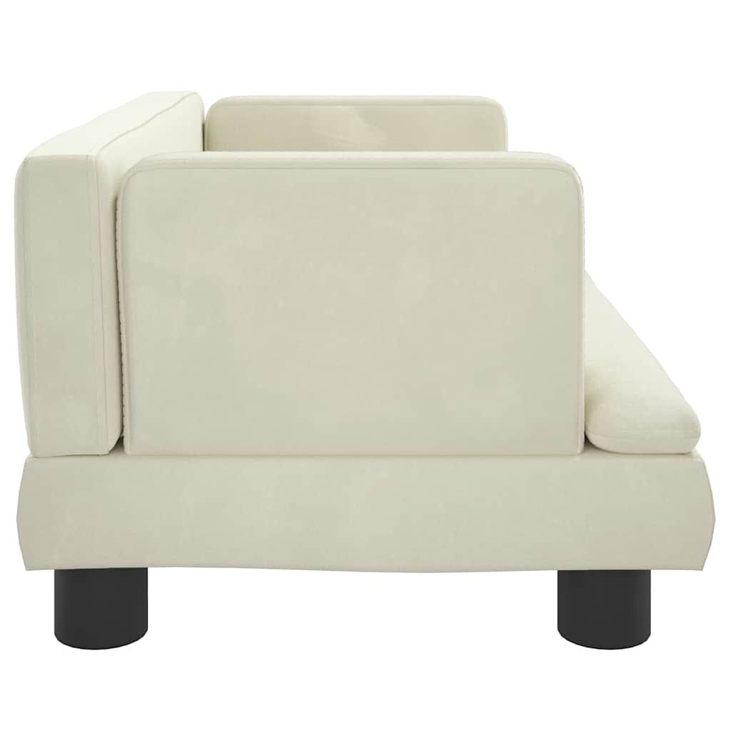vidaXL Pelíšek pro psy krémový 60 x 40 x 30 cm samet