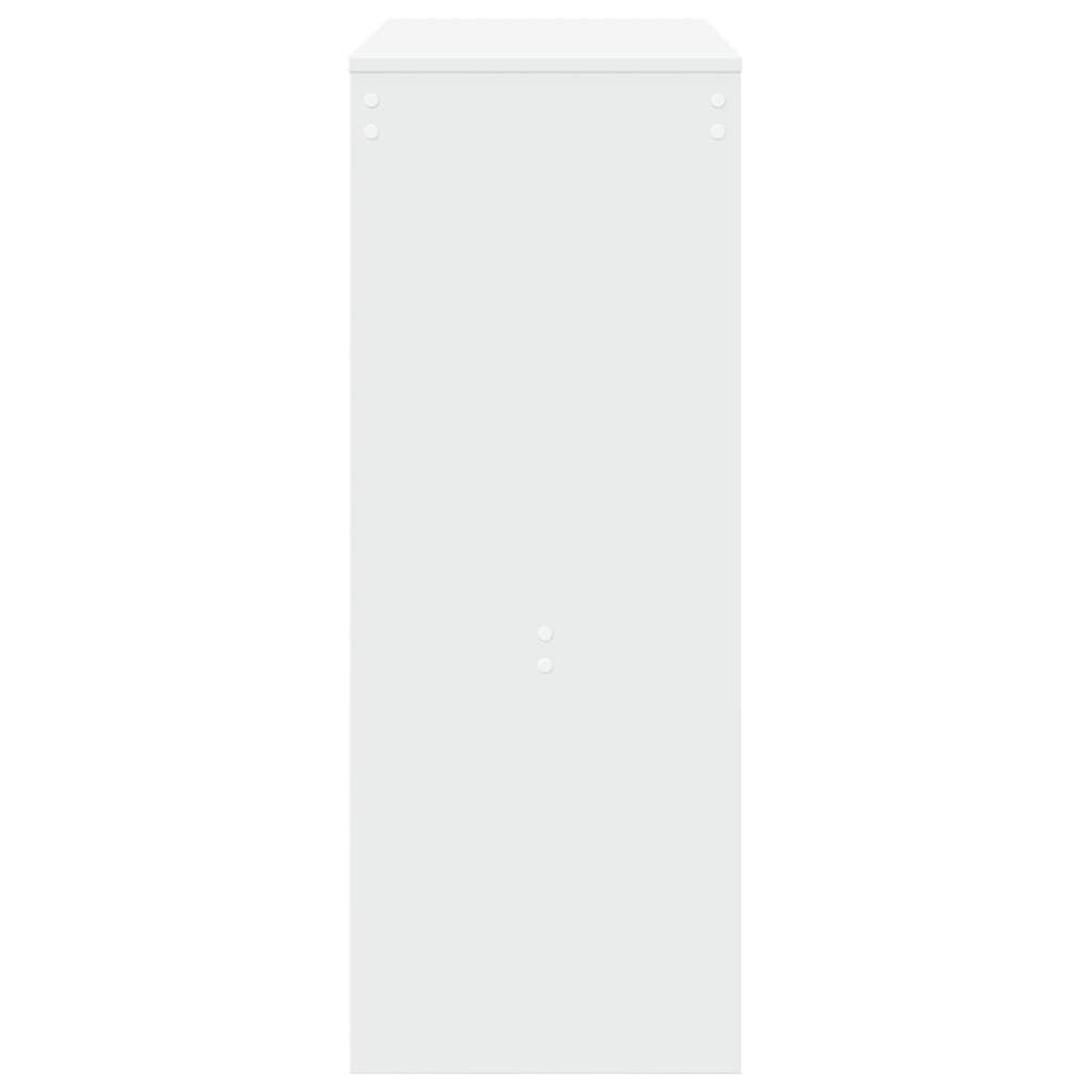 vidaXL Barový stůl s regály bílý 90 x 40 x 103,5 cm kompozitní dřevo