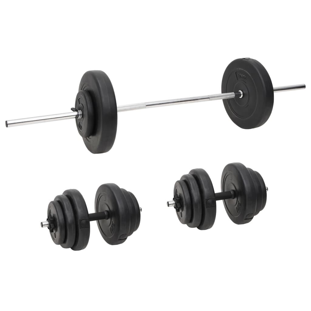vidaXL Sada obouruční a jednoručních činek se závažím 60 kg