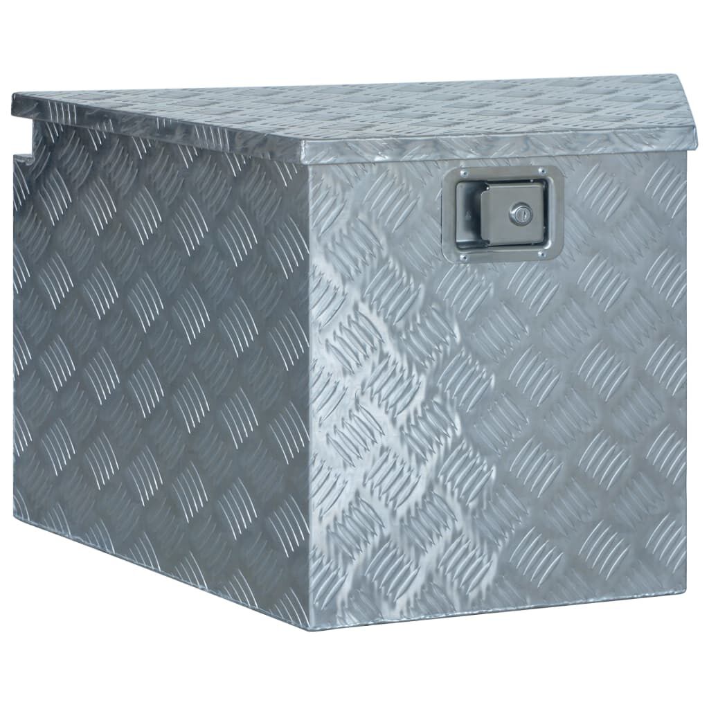 vidaXL Hliníkový box 737/381 x 410 x 460 mm stříbrný