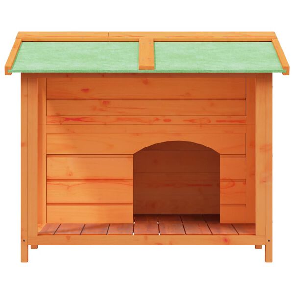 vidaXL Psí bouda hnědá 96 x 87 x 80,5 cm masivní borové dřevo